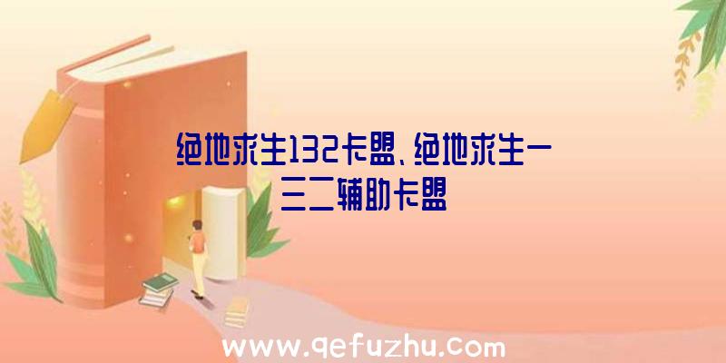 绝地求生132卡盟、绝地求生一三二辅助卡盟