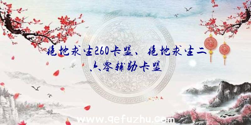 绝地求生260卡盟、绝地求生二六零辅助卡盟