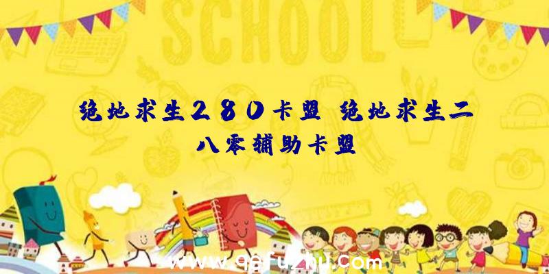 绝地求生280卡盟、绝地求生二八零辅助卡盟