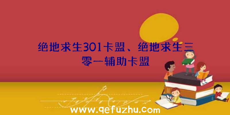 绝地求生301卡盟、绝地求生三零一辅助卡盟