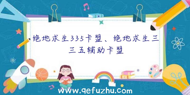 绝地求生335卡盟、绝地求生三三五辅助卡盟