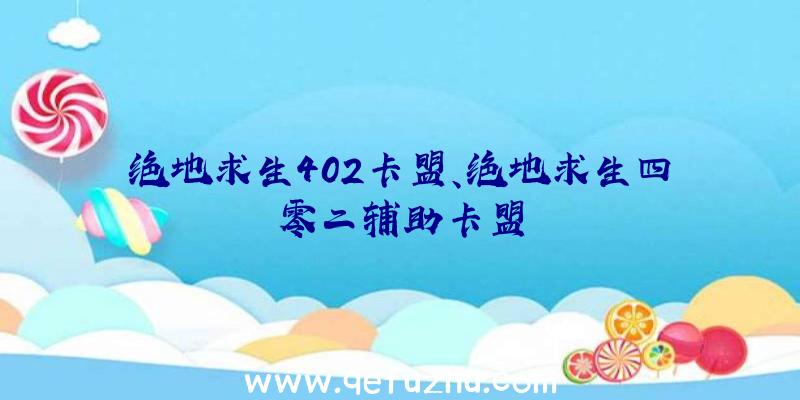 绝地求生402卡盟、绝地求生四零二辅助卡盟