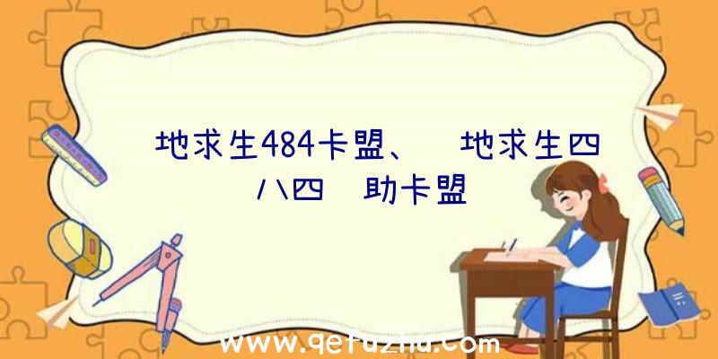 绝地求生484卡盟、绝地求生四八四辅助卡盟