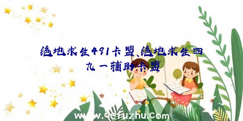 绝地求生491卡盟、绝地求生四九一辅助卡盟