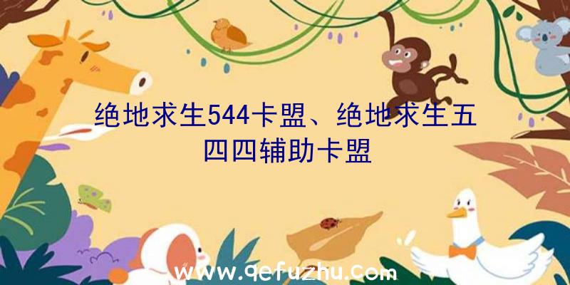 绝地求生544卡盟、绝地求生五四四辅助卡盟