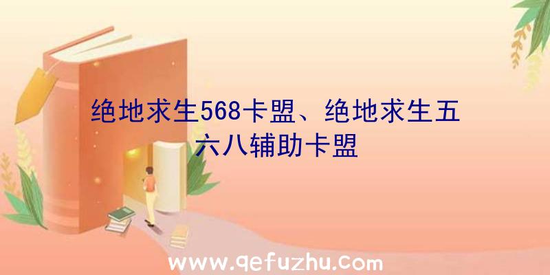 绝地求生568卡盟、绝地求生五六八辅助卡盟