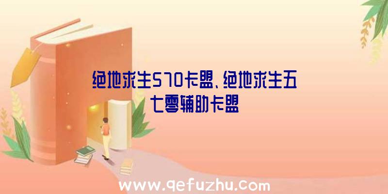 绝地求生570卡盟、绝地求生五七零辅助卡盟