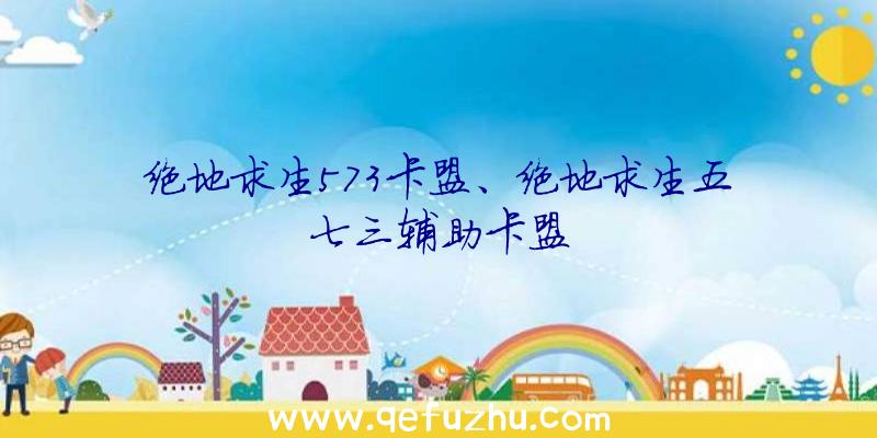 绝地求生573卡盟、绝地求生五七三辅助卡盟