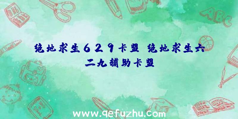 绝地求生629卡盟、绝地求生六二九辅助卡盟