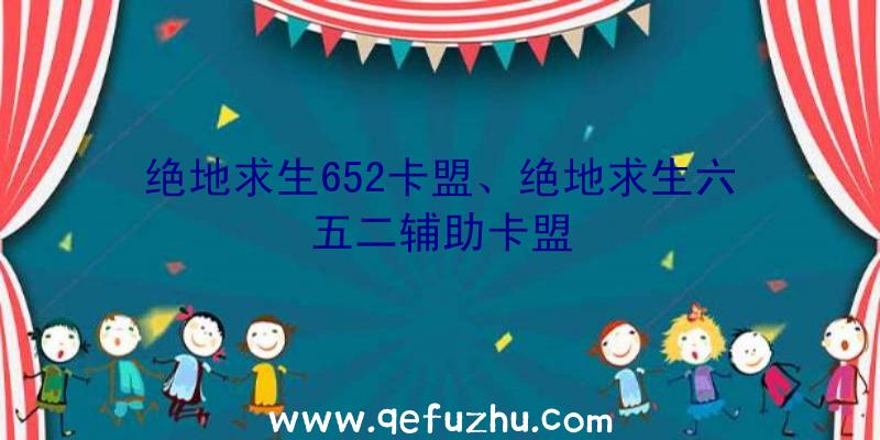 绝地求生652卡盟、绝地求生六五二辅助卡盟