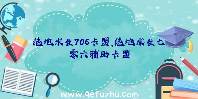 绝地求生706卡盟、绝地求生七零六辅助卡盟