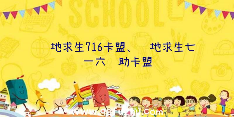 绝地求生716卡盟、绝地求生七一六辅助卡盟