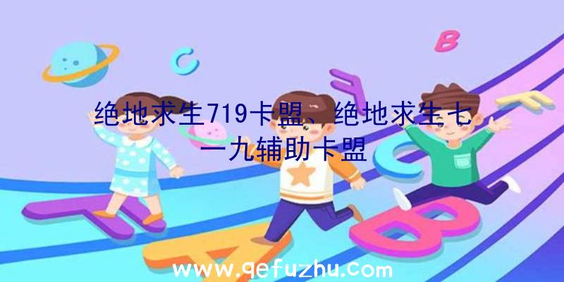 绝地求生719卡盟、绝地求生七一九辅助卡盟