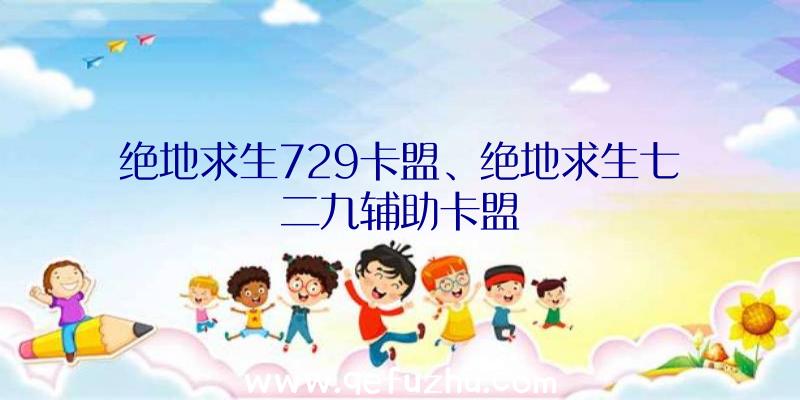 绝地求生729卡盟、绝地求生七二九辅助卡盟