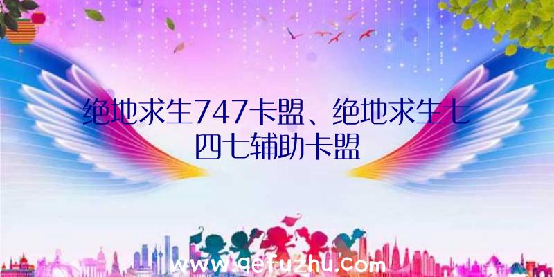 绝地求生747卡盟、绝地求生七四七辅助卡盟