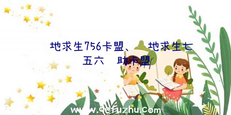 绝地求生756卡盟、绝地求生七五六辅助卡盟