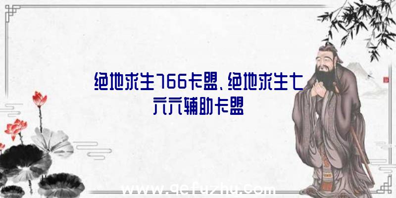 绝地求生766卡盟、绝地求生七六六辅助卡盟