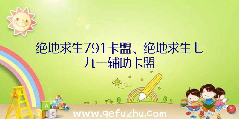 绝地求生791卡盟、绝地求生七九一辅助卡盟