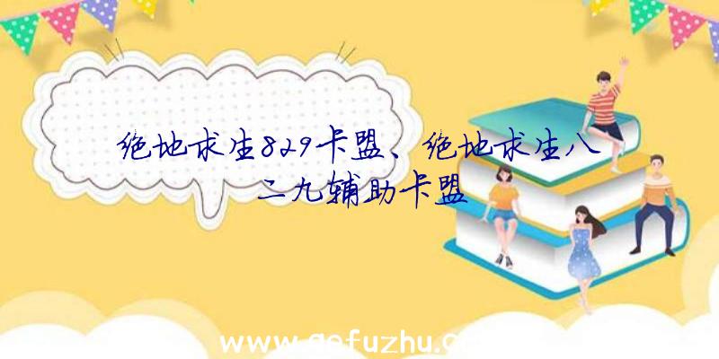 绝地求生829卡盟、绝地求生八二九辅助卡盟