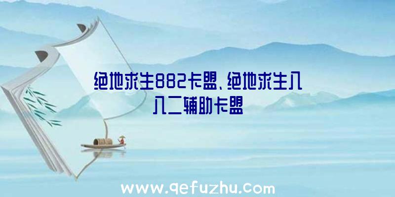 绝地求生882卡盟、绝地求生八八二辅助卡盟