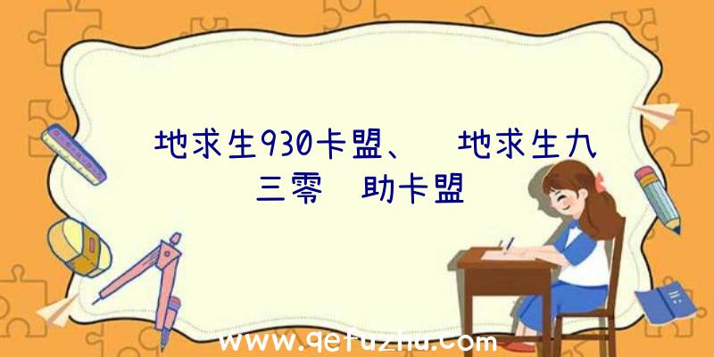 绝地求生930卡盟、绝地求生九三零辅助卡盟