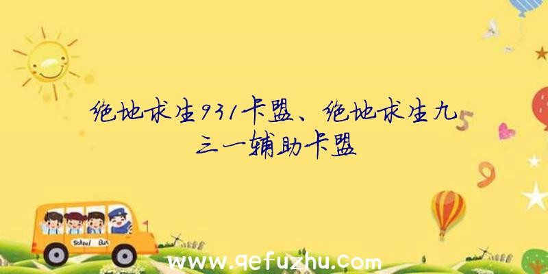 绝地求生931卡盟、绝地求生九三一辅助卡盟