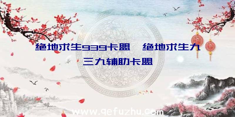 绝地求生939卡盟、绝地求生九三九辅助卡盟