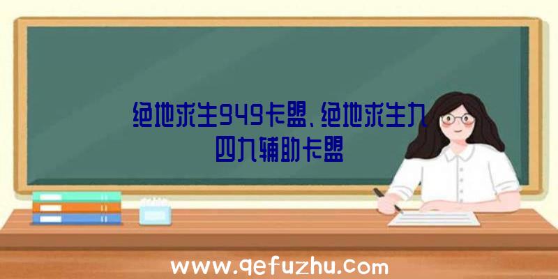 绝地求生949卡盟、绝地求生九四九辅助卡盟