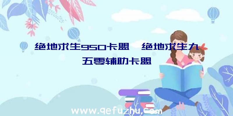 绝地求生950卡盟、绝地求生九五零辅助卡盟