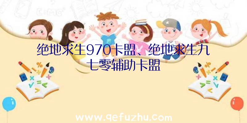 绝地求生970卡盟、绝地求生九七零辅助卡盟