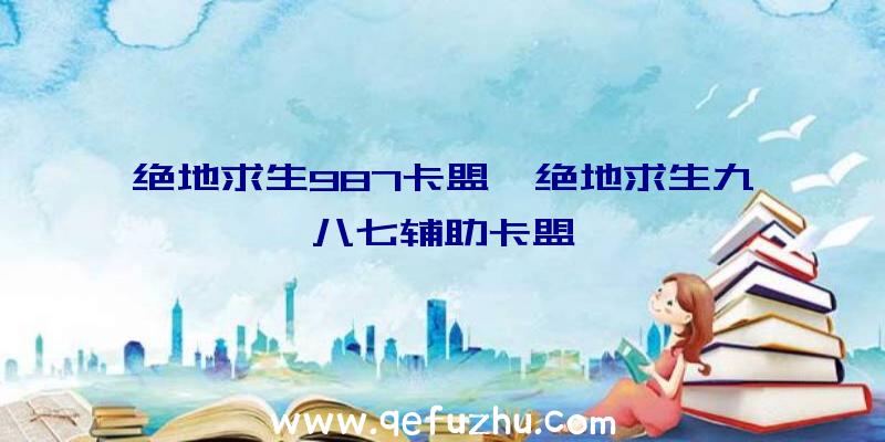 绝地求生987卡盟、绝地求生九八七辅助卡盟