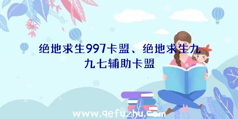 绝地求生997卡盟、绝地求生九九七辅助卡盟