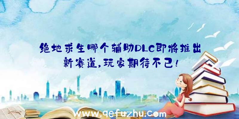 绝地求生哪个辅助DLC即将推出新赛道，玩家期待不已！