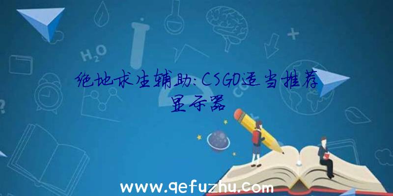 绝地求生辅助:CSGO适当推荐显示器