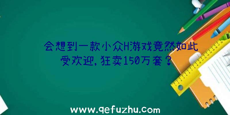 谁会想到一款小众H游戏竟然如此受欢迎,狂卖150万套？